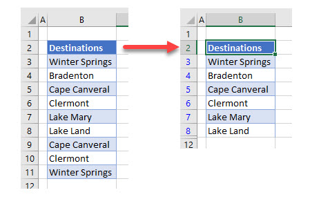 ilter unique records intro