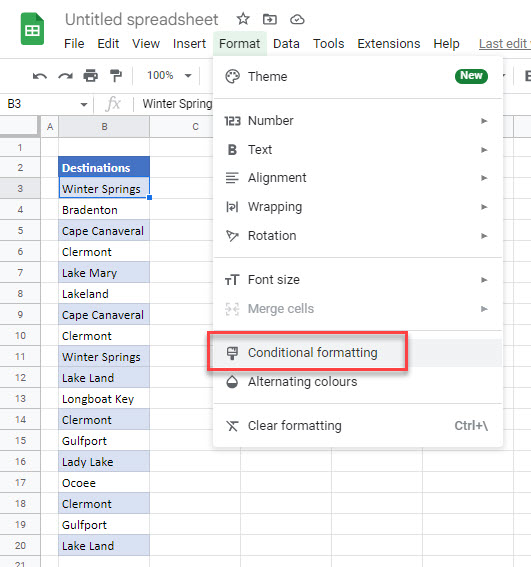 find duplicates gs menu