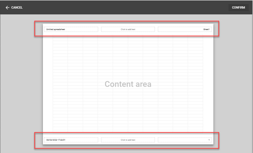 pagesetup gs custom headerfooter