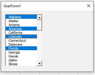 VBAListBox MultiSelected