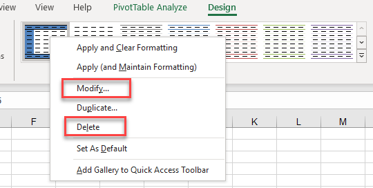 advancedpivot delete