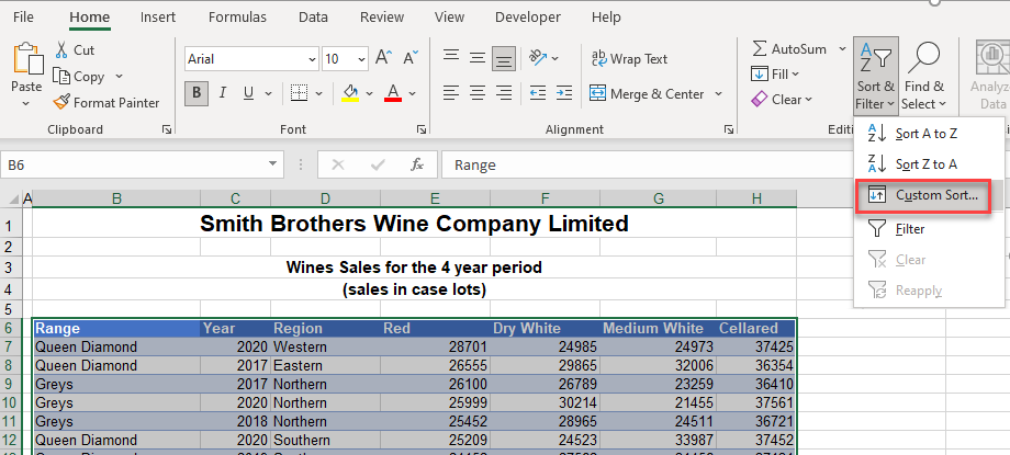 advancedsorting custom sort