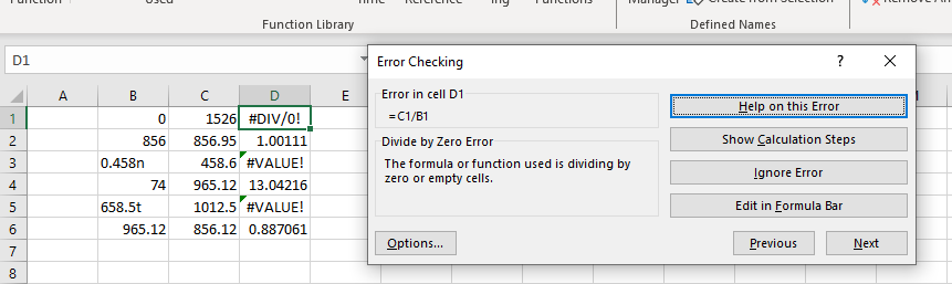 clean data error checking