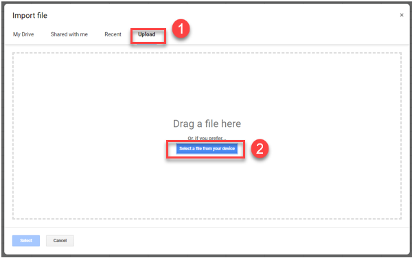 clean data gs import-file