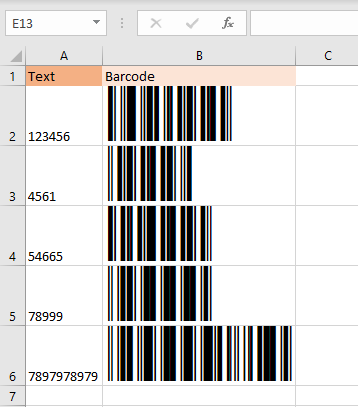 create barcodes 12