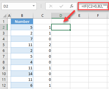 extract without duplicates-formula