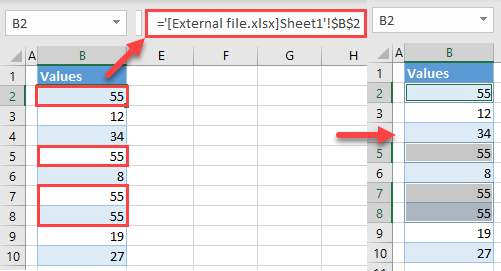 find external links initial data