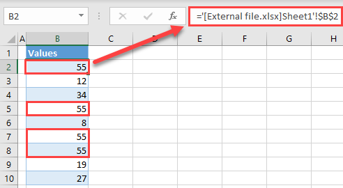 find external links initial data
