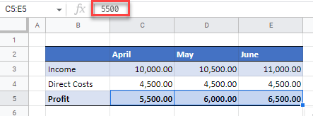 formula to values gs paste