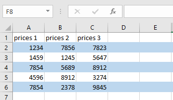 highlight multiple rows 6