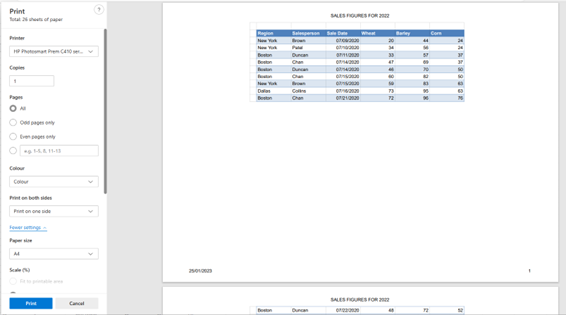 howtoprint gs print preview