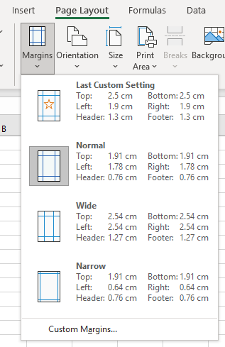 howtoprint pagelyout margins