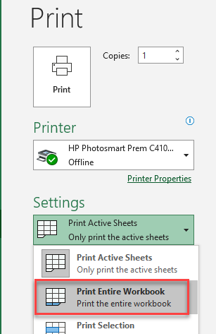 howtoprint entire workbook