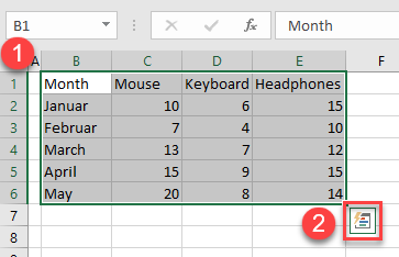 quick analysis tool 1