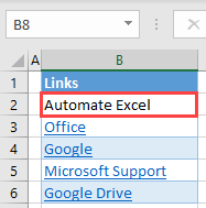 remove a hyperlink excel final