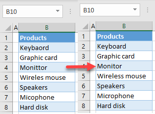 spell check initial data