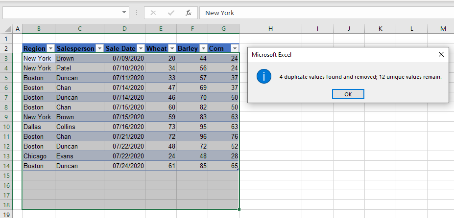 tabletools tools removed duplicates